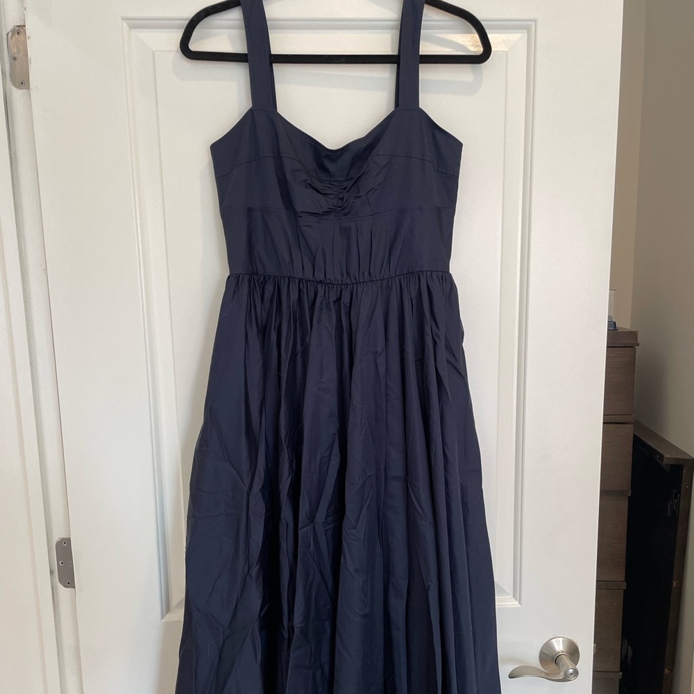 New - Navy Blue Jason Wu Collection Midi Dress